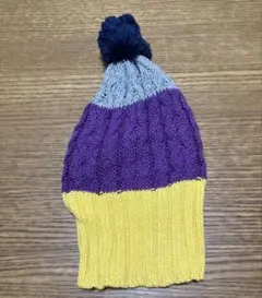 ギャップキッズ　カラフルニット帽 ポンポン付きのサムネイル