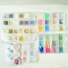 まとめ売り★ケース入り レジン封入用素材 カラフル シンプル スターターセット