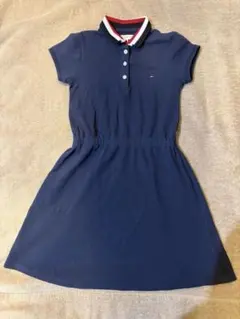 トミー ヒルフィガー TOMMY HILFIGER ネイビー半袖ワンピース110