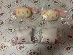 シュガーバニーズ　はなうさぬいぐるみチャーム　しろうさポーチ