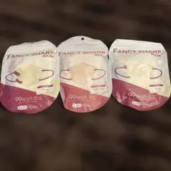 小顔魅せマスク　10枚✖️3個　アイボリー　ピンクベージュ