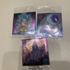 ドラゴンボール　超戦士シールウエハース 15 ビルス フロスト ベジータ 3枚
