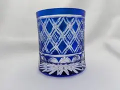 希少品☆カメイガラス 薩摩切子 紗綾綾切子 高杯 （切子、江戸切子、薩摩切子） 希少品☆ カメイガラス 薩摩切子 紗綾綾切子 高杯 （切子、江戸切子