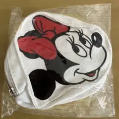 ミニーマウス シークレットフェイスポーチ カラビナ付き　ディズニー