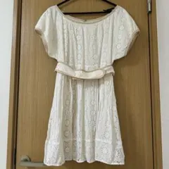 お値下げ！！JILL STUART 花柄　白ワンピース