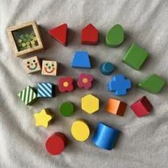 木製 知育玩具 積み木 セットのサムネイル