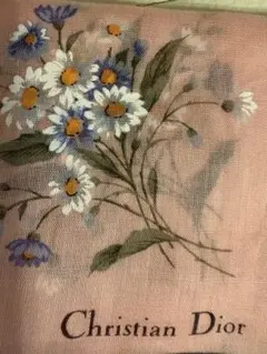 Christian Dior 花柄ハンカチ 新品未使用