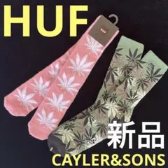 C838新品ハフHUF➕CAYLER&SONSソックス2点組スケートボード靴下のサムネイル