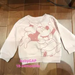 babyGAP 18-24months　ミニー裏起毛トレーナー