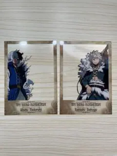 【ヒロアカ】爆豪勝己　轟焦凍　十傑コスチューム ポラロイド風クリアカード
