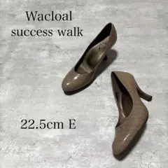 Wacloal success walk 本革 クロコ型押し ヒール パンプスのサムネイル