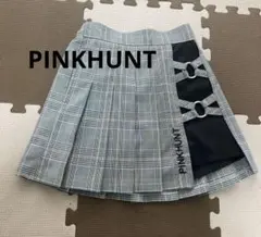 PINKHUNT グレー系チェック キュロットパンツ S
