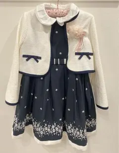 【卒業式・ピアノ発表会】120フォーマル ジャケット・ブラウス・ワンピース3点