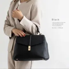 【美品】VitaFelice ハンドバッグ ショルダーバッグ 2way ブラックのサムネイル