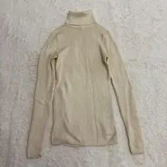 無印良品　ウール　タートルネック　プルオーバー　S リブニット　MUJI