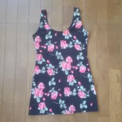 LIP SERVICE 花柄 ミニワンピース