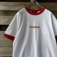00s サニーサイダー リンガーTシャツ 白 赤 丸胴 ワンポイント ストリートのサムネイル