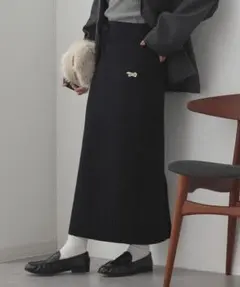 PENNEYS　ペニーズ　THE FOX　リブニット　Iラインロングスカート