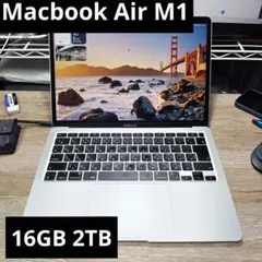 MacBook Air M1 2020 16GB SSD 2TB シルバー