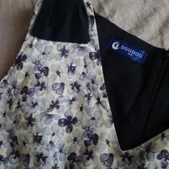 リバティ　ノースリーブ　ワンピース