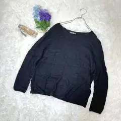 URBAN RESEARCH★黒 Ｖネックニット〔F〕made in Japan