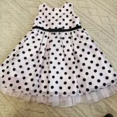 水玉模様ノースリーブドレス