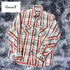 【美品】CavariA ヘビーフランネルチェックシャツのサムネイル