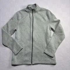 エディバウアーメンズグレー フリース フルジップジャケットMサイズ