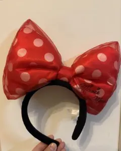 【ディズニー　カチューシャ】　ミニーマウス　ドットカチューシャ