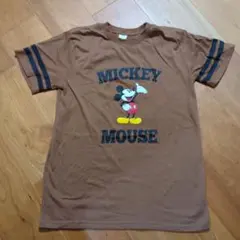 Disney ミッキーマウス 半袖Tシャツ ブラウン　ディズニー　Мのサムネイル