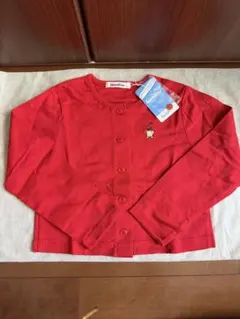 ◾️新品未使用•タグ付◾️familiar 赤い長袖カーディガン 120