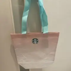【値下げ・韓国スタバ限定】新品未使用　エコバック　ピンク