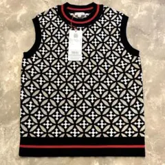 【新品タグ付】DRESSTERIOR ドレステリア 総柄ノースリーブニット 34