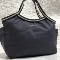 アニエスベー VOYAGE ナイロン トートバッグ ブラック 通勤 通学 軽量
