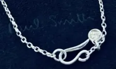 Paul Smith/Silver Vintageフックネックレスチェーン