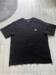 Carhartt ポケットTシャツ XL ブラック ルーズフィット ワンポイント