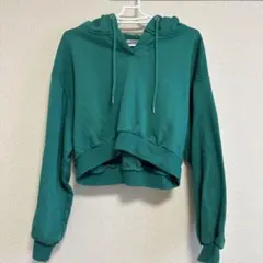 WEGO ショート丈トレーナー　グリーン　新品未使用