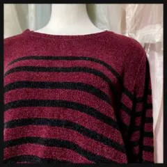 ‪꒰FOREVER21꒱‬ボーダーニット 長袖 カジュアル トップス