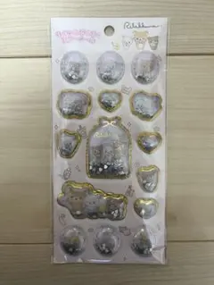 【正規品】リラックマ　キラッとぷくぷくエアーシール　ピンク