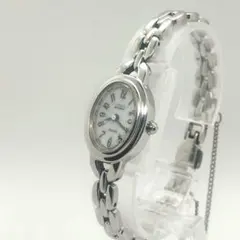 稼働　美品　CITIZEN　CLITIA　エコドライブ　オーバル　ソーラー時計
