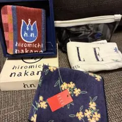【新品】ELLE、ナカノヒロミチ ハンドタオル3枚セットのサムネイル