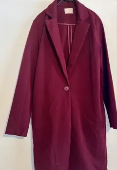 EGOIST バーガンディ チェスターコート