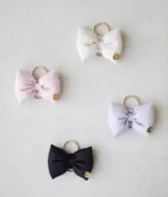 【✧新品未使用値札付】Maison de FLEUR ୨୧リボンキーリングBKのサムネイル