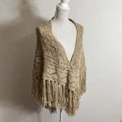 azul by moussy フリンジ　ニットショール