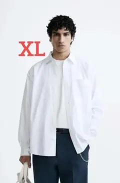 XLサイズ ZARA ストライプシャツ