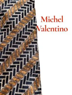 Michel Valentino ネクタイ 総柄 レトロ 高級感