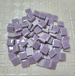 スクエア モザイクタイル 100個 約10×10ミリ パープル 紫 パステルのサムネイル