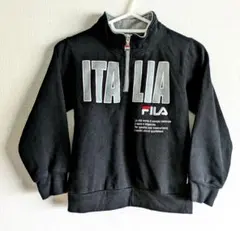 FILA ジップアップ キッズトレーナー 130cm ブラック