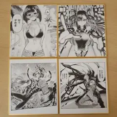 アカメが斬る　ヒノワが往く　特典　色紙　イラストカード　ブロマイド　リーフレット アカメが斬る ヒノワが往く 特典 色紙 イラストカード ブロマイド