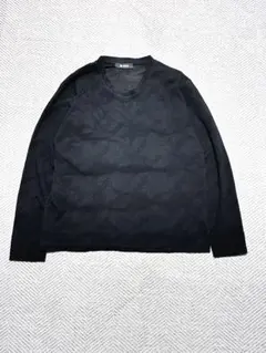 美品 nano UNIVERSE Vネック カットソー ニット ブラック L